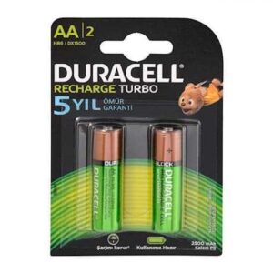 Duracell-1.2V-2500-mAh-AA-Sarjli-Kalem-Pil-2li.jpg Duracell 1.2V 2500 mAh AA Şarjlı Kalem Pil 2li